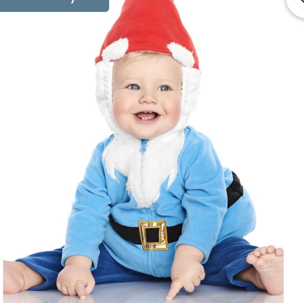 Carter's Halloween gnome costume